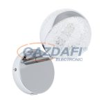   EGLO 98343 LED fali lámpa G9 1x3W króm/kristály hatású bura Salto 3