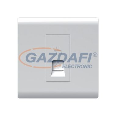 ELMARK 190855 "London" süllyesztett RJ45 informatikai aljzat, Cat6, fehér, 13A, PC