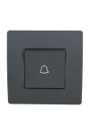 ELMARK 38123 BASIC TG112 DOORBELL kapcsoló GRAPHITE