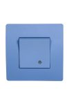 ELMARK 38704 BASIC TG114 1 BUTTON 1 WAY kapcsoló WITH LIGHT BL