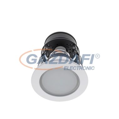 ELMARK 92120LED4WW/W "GL120E" süllyesztett mélysugárzó szett LED rúddal, E27, 1x9W, 230V, 750lm, 2700K, fehér, IP44, d=140mm, A++ - A