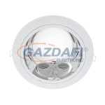   ELMARK 92202LEDW/W "GL202E" süllyesztett mélysugárzó szett két LED rúddal, E27, 2x9W, 230V, 2x750lm, 4000K, fehér, IP44, d=226mm, A++ - A, 30000h