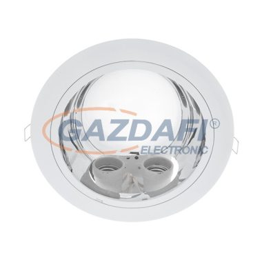 ELMARK 92202LEDW/W "GL202E" süllyesztett mélysugárzó szett két LED rúddal, E27, 2x9W, 230V, 2x750lm, 4000K, fehér, IP44, d=226mm, A++ - A, 30000h