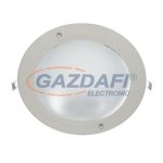   ELMARK 92203LEDW/SN "GL203E" süllyesztett mélysugárzó szett két LED rúddal, E27, 2x9W, 230V, 2x750lm, 4000K, szatén nikkel, IP44, d=235mm, A++ - A, 30000h