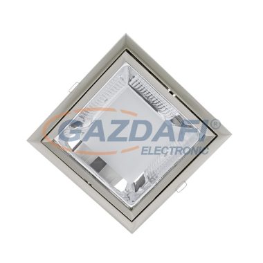 ELMARK 92204LEDWW/SN "GL204E" süllyesztett mélysugárzó szett két LED rúddal, E27, 2x9W, 230V, 2x750lm, 2700K, szatén nikkel, IP44, d=230mm, A++ - A, 30000h