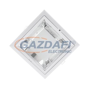 ELMARK 92204LEDWW/W "GL204E" süllyesztett mélysugárzó szett két LED rúddal, E27, 2x9W, 230V, 2x750lm, 2700K, fehér, IP44, d=230mm, A++ - A, 30000h