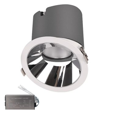 ELMARK 92EL64531230/WHE EL-6453 LED mélysugárzó ВМ 12W 3000K 38° tükröződésgátló méhsejt panellel vészvilágító modullal