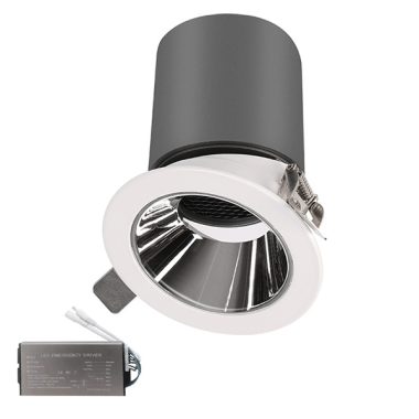 ELMARK 92EL64531240/WHE EL-6453 LED mélysugárzó ВМ 12W 4000K 38° tükröződésgátló méhsejt panellel vészvilágító modullal