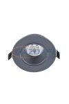 ELMARK 92GUR363WH/GR LED süllyesztett kerek spot lámpa, Power, GU10,6W, 230V, 6400K, 420lm, grafit, műanyag, d=93mm, IP40, A++-A, 30000h