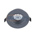   ELMARK 92GUR363WH/GR LED süllyesztett kerek spot lámpa, Power, GU10,6W, 230V, 6400K, 420lm, grafit, műanyag, d=93mm, IP40, A++-A, 30000h