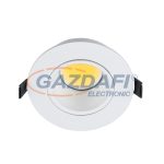   ELMARK 92GUR393WW/W LED süllyesztett kerek spot lámpa, COB, GU10,7W, 230V, 2700K, 490lm, fehér, műanyag, d=93mm, IP40, A++-A, 30000h