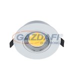   ELMARK 92GUR493WH/W LED süllyesztett kerek spot lámpa, COB, GU10,7W, 230V, 4000K, 490lm, fehér, műanyag, d=90mm, IP40, A++-A, 30000h