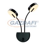   ELMARK 955SENSO2W SENSO LED fali lámpa 17W 3000K matt fekete 1176lm IP40 230V