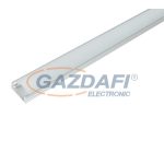   ELMARK 99ACC07 ELM718/1 LED profil, falon kívüli, alumínium, üres, 1m, matt fedél, 15x6mm