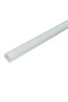 ELMARK 99ACC08 ELM718/1 LED profil, falon kívüli, alumínium, üres, 2m, matt fedél, 15x6mm