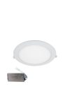 ELMARK 99LED611IP44E LED panel süllyesztett kerek 12W 4000K D175 IP44 vészvilágító funkcióval 960lm IP44 85-265V alumínium