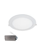   ELMARK 99LED611IP44E LED panel süllyesztett kerek 12W 4000K D175 IP44 vészvilágító funkcióval 960lm IP44 85-265V alumínium