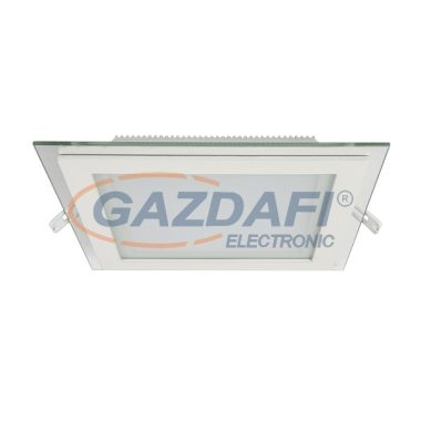 ELMARK 99LED644E Süllyesztett szögletes LED panel üveg borítással, vészvilágító funkcióval, Epistar SMD, 18W, 230V, 1440lm, 4000-4300K, fehér, 200x200mm, IP40, A++-A, 30000h