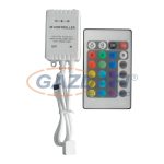   ELMARK 99RGBCONTROL1 LED RGB CONTROLLER 12V, 10A, INFRARED CONTROL -24 B