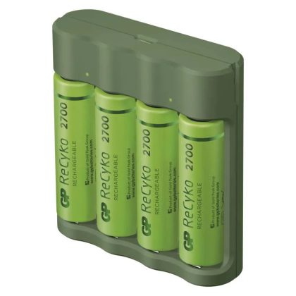   Emos B52427U GP Akkumulátor töltő USB Adapter Everyday B421+4xAA GP ReCyko 2700mAh