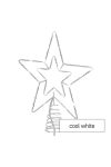 EMOS D1ZC01 Standard LED sorolható karácsonyi csillag, 28,5 cm, kültéri és beltéri, hideg fehér