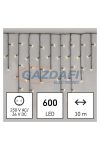 EMOS D4CW03 LED karácsonyi jégcsapok, 10 m, kültéri és beltéri, meleg fehér, programokkal, 9 W, 230 V AC, IP44