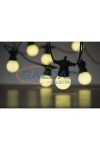EMOS DCPW01 LED fényfüzér – 10x party égő, opál, 5 m, kültéri és beltéri, meleg fehér,  5 W, 230 V AC, IP44