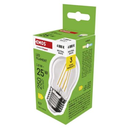   Emos ZF6D03 LED izzó Filament Mini Globe / E27 / 1,8 W (25 W) / 250 lm / Természetes fehér