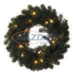   EMOS ZY2244 karácsonyi dekoráció FENYŐ KOSZORÚ 40cm, 20LED, IP20, 2xAA, meleg fehér