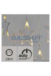 EMOS ZY2264 karácsonyi fényfüzér CSILLAG AKRIL 8LED, 0.84x0.45m, IP44, 230V, időzítő, meleg fehér