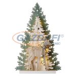   EMOS ZY2282 KARÁCSONYI DEKORÁCIÓ FENYŐ/SZARVAS NATÚR 22x33cm 10LED, 2xAA, IDŐZÍTŐ, MELEG FEHÉR