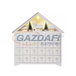   EMOS ZY2316 LED adventi naptár, 35x30cm, 2x AA, beltéri, meleg fehér