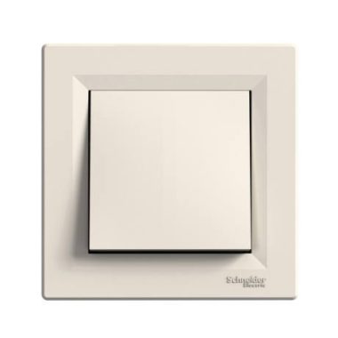 SCHNEIDER EPH0500123 ASFORA Cross switch, spring connection, beige (107)