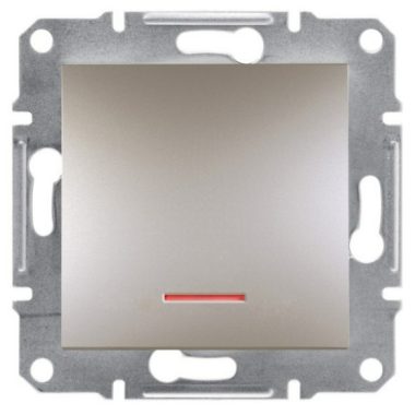 SCHNEIDER EPH1600369 ASFORA Single-pole pressure switch, with indicator light, screw connection, bronze