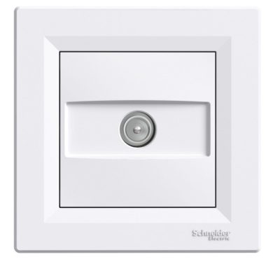 SCHNEIDER EPH3200121 ASFORA TV socket, end cap, 1 dB, white