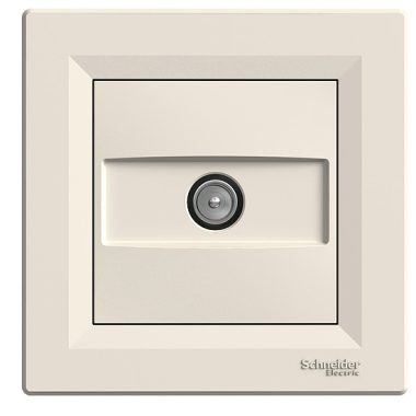 SCHNEIDER EPH3200123 ASFORA TV socket, end cap, 1 dB, beige