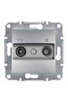 SCHNEIDER EPH3300161 ASFORA TV / R socket, end cap, 1 dB, aluminum