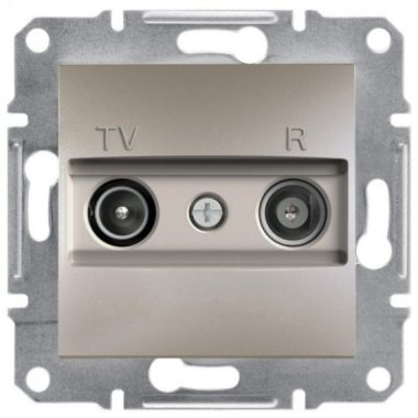 SCHNEIDER EPH3300169 ASFORA TV / R socket, terminal block, 1 dB, bronze