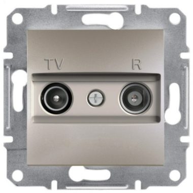 SCHNEIDER EPH3300169 ASFORA TV / R socket, terminal block, 1 dB, bronze