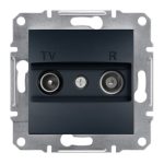   SCHNEIDER EPH3300171 ASFORA TV / R socket, terminal block, 1 dB, anthracite