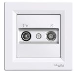   SCHNEIDER EPH3300221 ASFORA TV / R socket, through, 4 dB, white