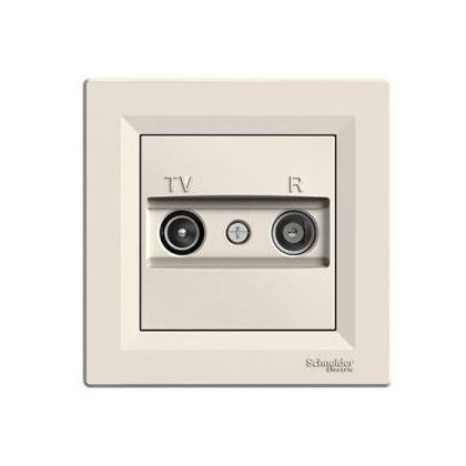   SCHNEIDER EPH3300223 ASFORA TV / R socket, through, 4 dB, beige