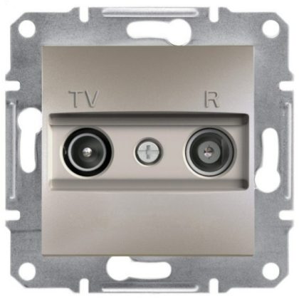   SCHNEIDER EPH3300269 ASFORA TV / R socket, through, 4 dB, bronze