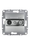 SCHNEIDER EPH3400161 ASFORA TV / SAT socket, end cap, 1 dB, aluminum