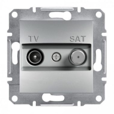 SCHNEIDER EPH3400161 ASFORA TV / SAT socket, end cap, 1 dB, aluminum