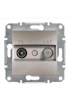 SCHNEIDER EPH3400169 ASFORA TV / SAT socket, terminal block, 1 dB, bronze