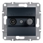   SCHNEIDER EPH3400171 ASFORA TV / SAT socket, terminal block, 1 dB, anthracite