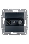 SCHNEIDER EPH3400371 ASFORA TV / SAT socket, through, 8 dB, anthracite