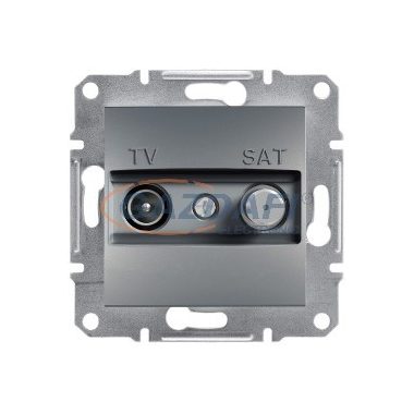 SCHNEIDER EPH3400462 ASFORA TV/SAT aljzat, végzáró, INDIV., 1 dB, acél