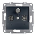   SCHNEIDER EPH3500171 ASFORA TV / R / SAT socket, terminal block, 1 dB, anthracite